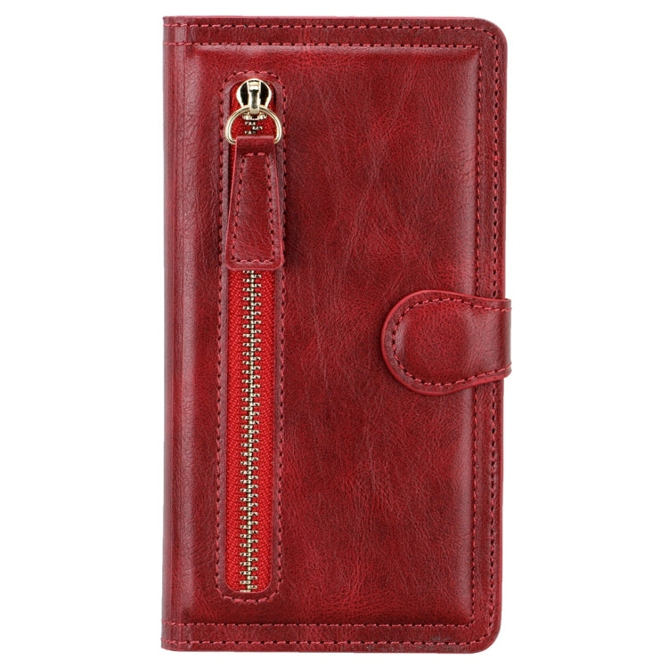 For Galaxy Note 10 Retro Style Magnetic Buckle Zipper Horizontal Flip Leather Case with Card Slot & Wallet