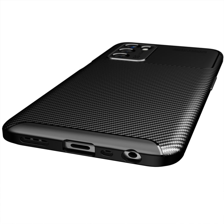 For OPPO A16 Carbon Fiber Texture Shockproof TPU Case