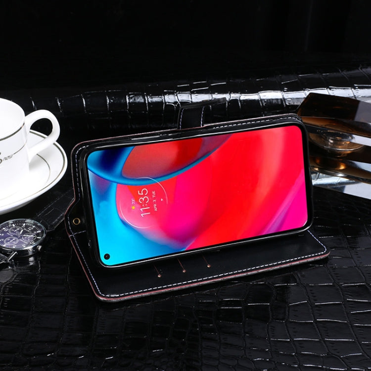 For Motorola Moto G Stylus 5G idewei Crocodile Texture Horizontal Flip Leather Case with Holder & Card Slots & Wallet