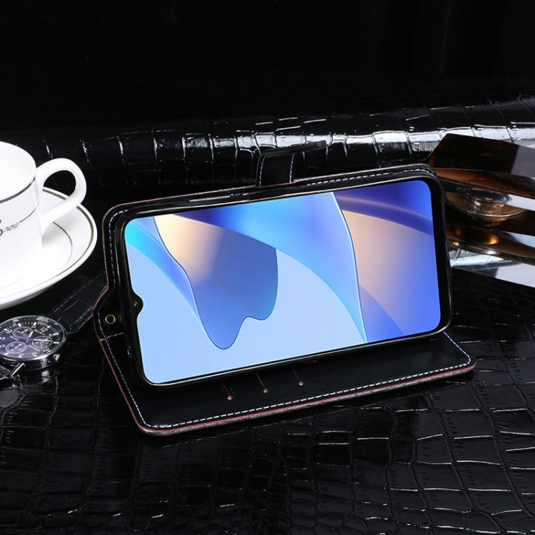 For OPPO A16 / A16s idewei Crocodile Texture Horizontal Flip Leather Case with Holder & Card Slots & Wallet