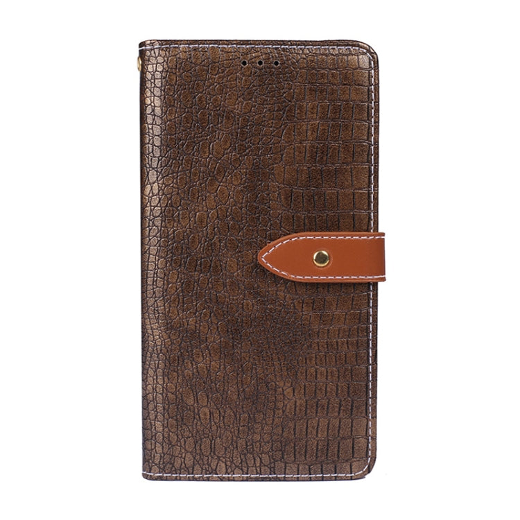 For Samsung Galaxy M32 idewei Crocodile Texture Horizontal Flip Leather Case with Holder & Card Slots & Wallet