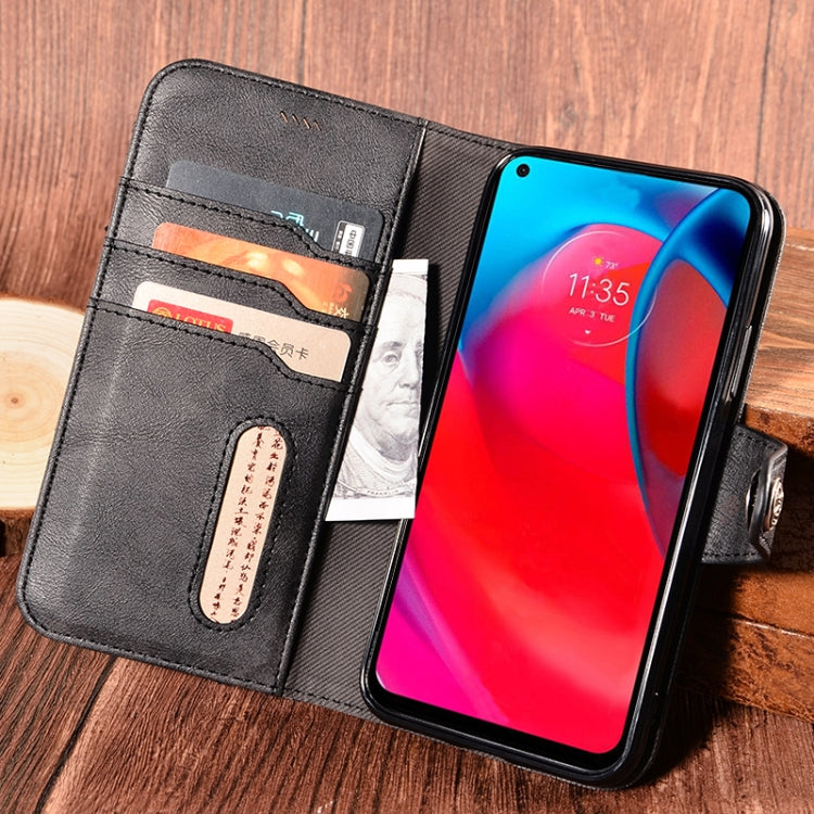For Motorola Moto G Stylus 5G Contrast Color Splicing Retro Texture Horizontal Flip PU Leather Case with Card Slots & Holder & Wallet