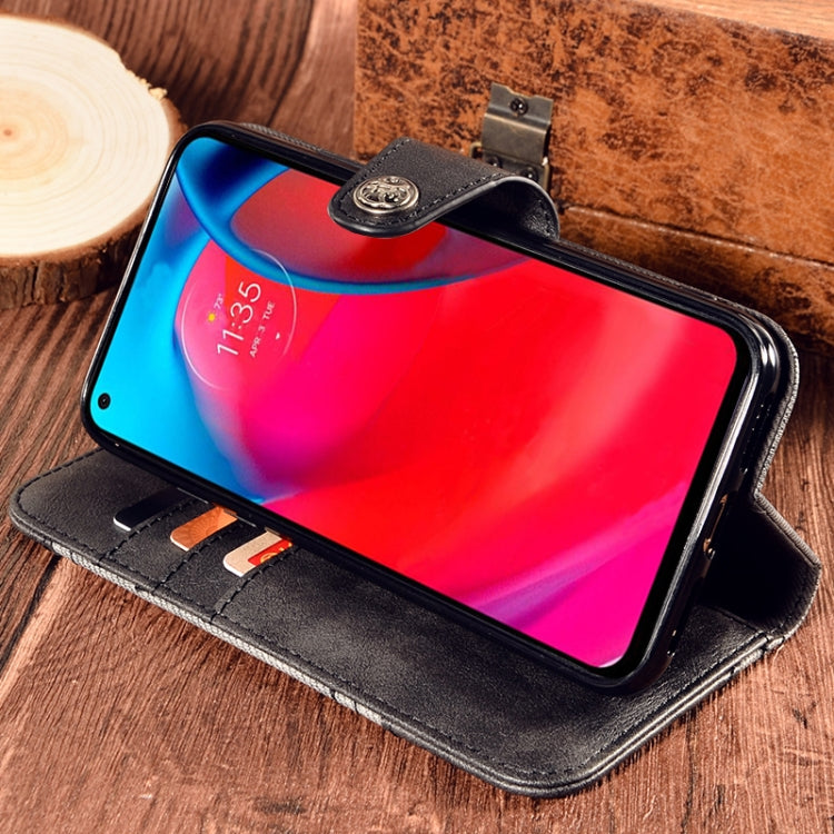 For Motorola Moto G Stylus 5G Contrast Color Splicing Retro Texture Horizontal Flip PU Leather Case with Card Slots & Holder & Wallet