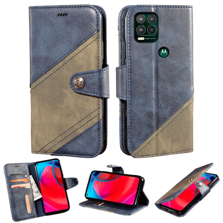 For Motorola Moto G Stylus 5G Contrast Color Splicing Retro Texture Horizontal Flip PU Leather Case with Card Slots & Holder & Wallet