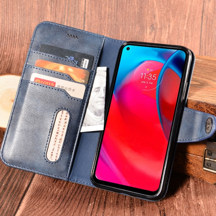 For Motorola Moto G Stylus 5G Contrast Color Splicing Retro Texture Horizontal Flip PU Leather Case with Card Slots & Holder & Wallet