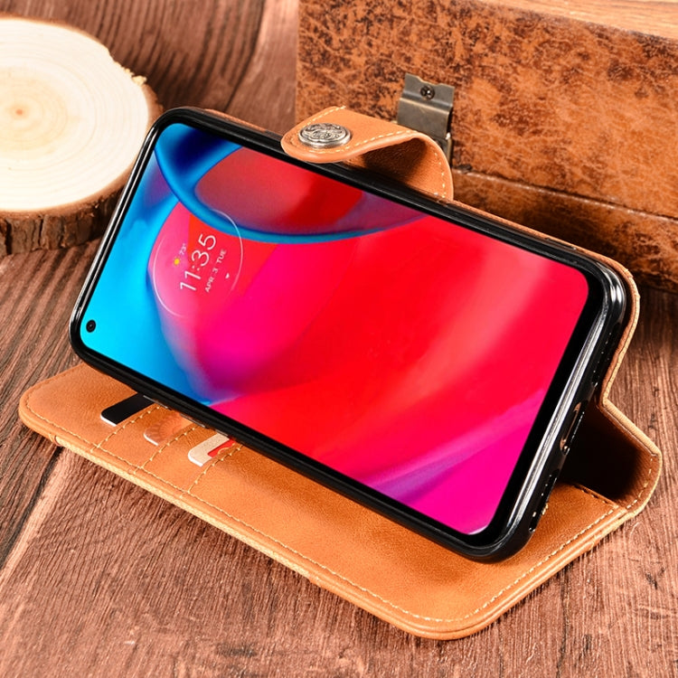For Motorola Moto G Stylus 5G Contrast Color Splicing Retro Texture Horizontal Flip PU Leather Case with Card Slots & Holder & Wallet