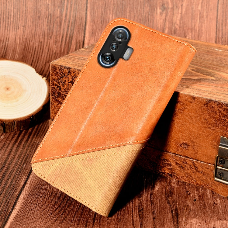 For Xiaomi Poco F3 GT Contrast Color Splicing Retro Texture Horizontal Flip PU Leather Case with Card Slots & Holder & Wallet