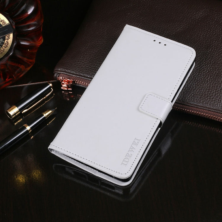 For Samsung Galaxy M32 idewei Crazy Horse Texture Horizontal Flip Leather Case with Holder & Card Slots & Wallet
