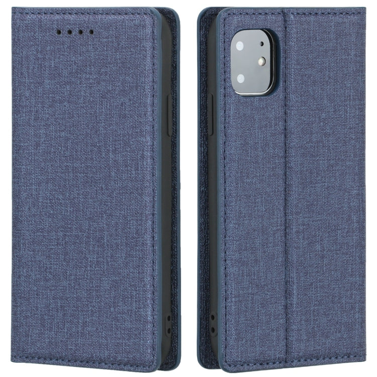 For iPhone 11 Cloth Texture Magnetic Horizontal Flip Leather Case with Holder & Card Slot