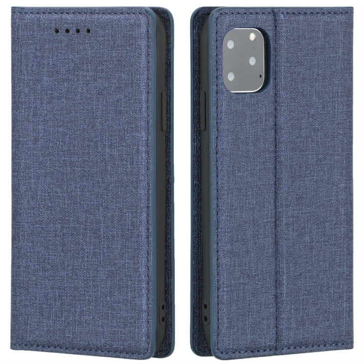 For iPhone 11 Pro Cloth Texture Magnetic Horizontal Flip Leather Case with Holder & Card Slot