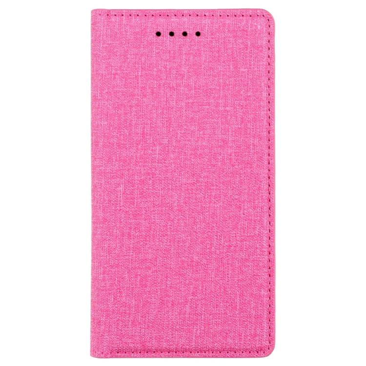 For iPhone XR Cloth Texture Magnetic Horizontal Flip Leather Case with Holder & Card Slot