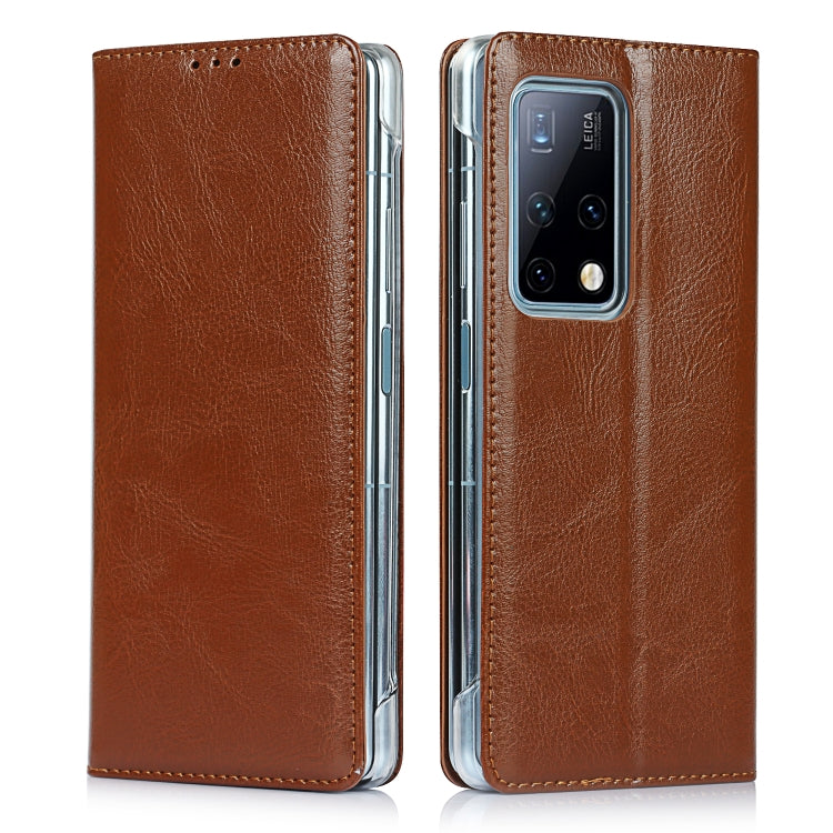 For Huawei Mate X2 Crazy Horse Texture Horizontal Flip Leather Case with Holder & Card Slot