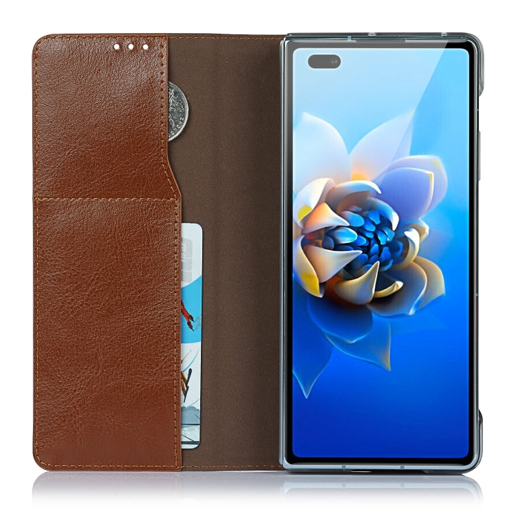 For Huawei Mate X2 Crazy Horse Texture Horizontal Flip Leather Case with Holder & Card Slot