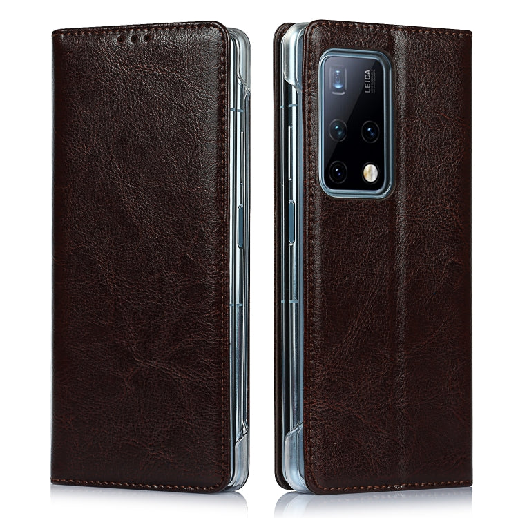 For Huawei Mate X2 Crazy Horse Texture Horizontal Flip Leather Case with Holder & Card Slot