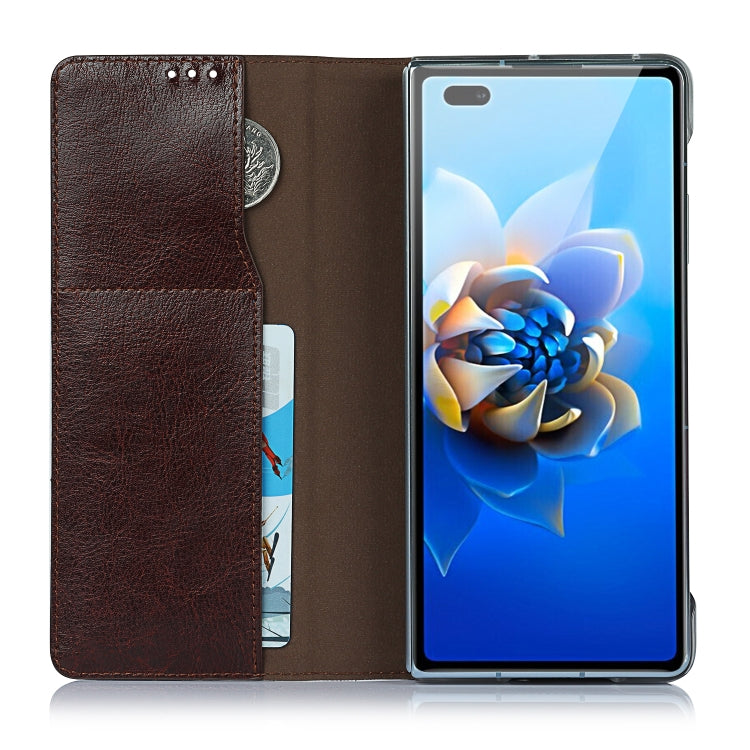 For Huawei Mate X2 Crazy Horse Texture Horizontal Flip Leather Case with Holder & Card Slot