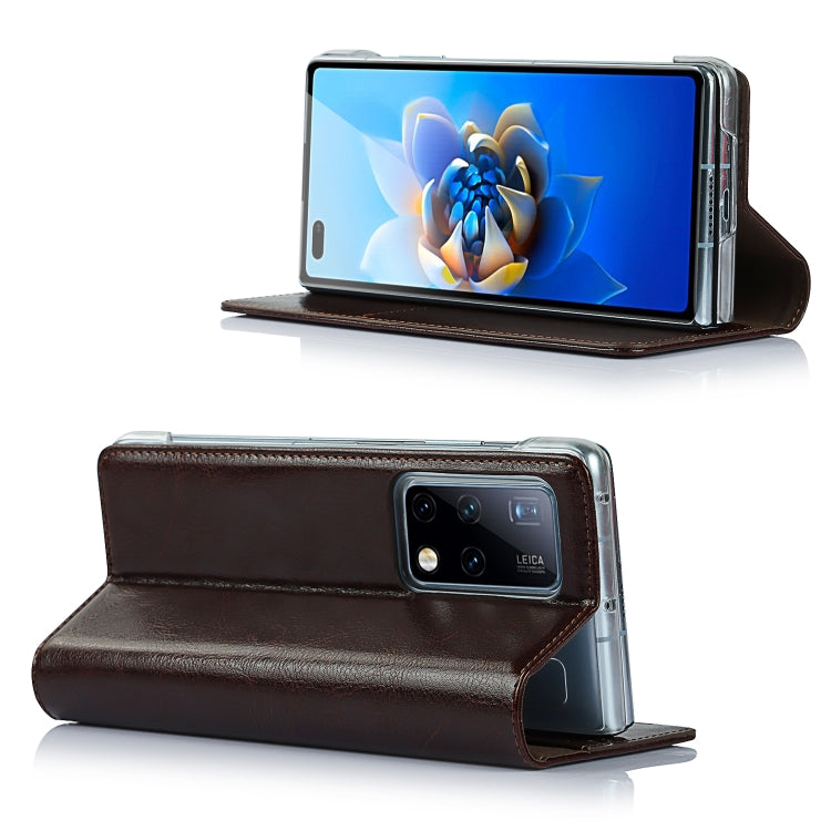 For Huawei Mate X2 Crazy Horse Texture Horizontal Flip Leather Case with Holder & Card Slot