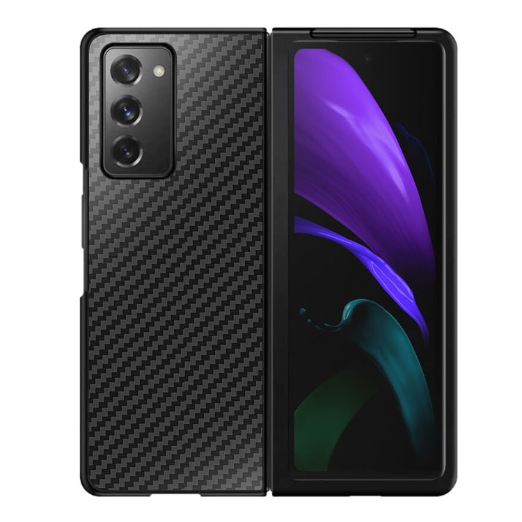 For Samsung Galaxy Z Fold2 5G Shockproof Carbon Fiber Texture Protective Case