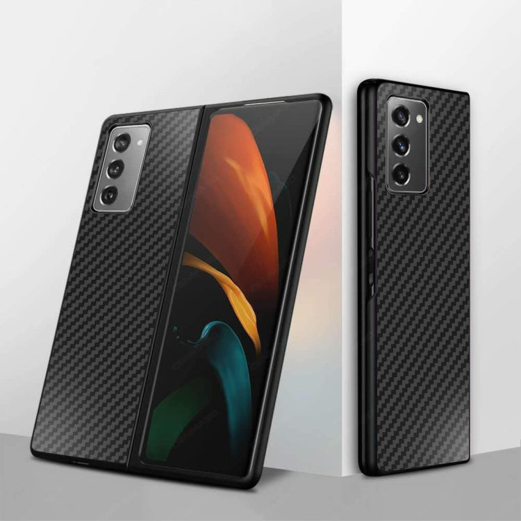 For Samsung Galaxy Z Fold2 5G Shockproof Carbon Fiber Texture Protective Case