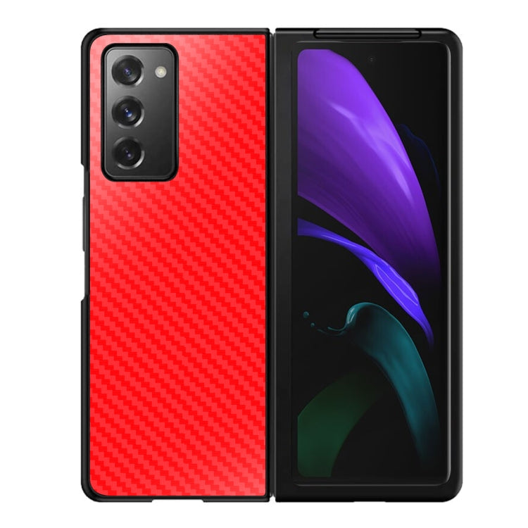 For Samsung Galaxy Z Fold2 5G Shockproof Carbon Fiber Texture Protective Case