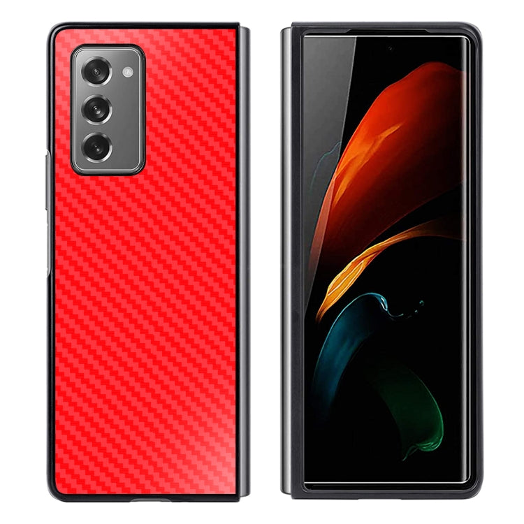For Samsung Galaxy Z Fold2 5G Shockproof Carbon Fiber Texture Protective Case