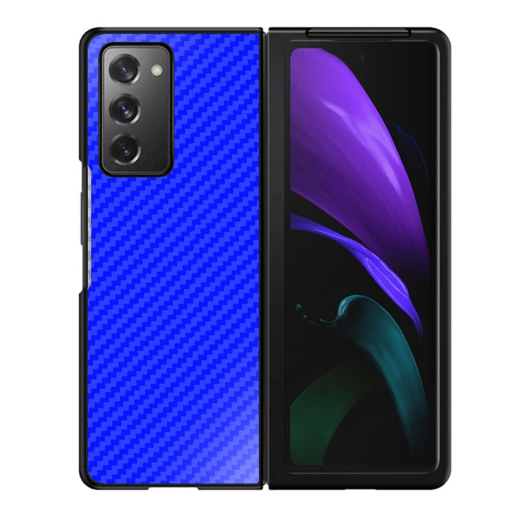 For Samsung Galaxy Z Fold2 5G Shockproof Carbon Fiber Texture Protective Case