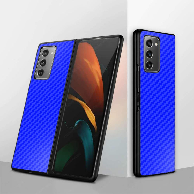 For Samsung Galaxy Z Fold2 5G Shockproof Carbon Fiber Texture Protective Case