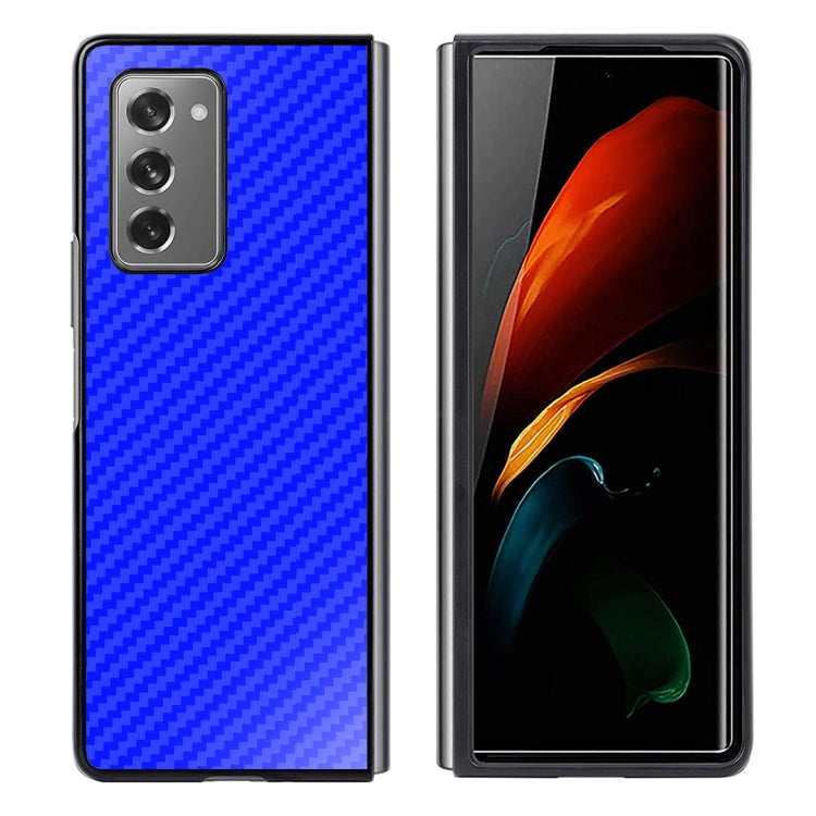 For Samsung Galaxy Z Fold2 5G Shockproof Carbon Fiber Texture Protective Case