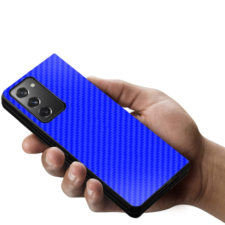 For Samsung Galaxy Z Fold2 5G Shockproof Carbon Fiber Texture Protective Case