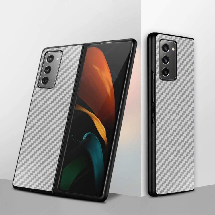 For Samsung Galaxy Z Fold2 5G Shockproof Carbon Fiber Texture Protective Case