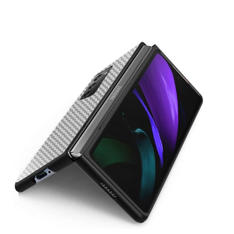 For Samsung Galaxy Z Fold2 5G Shockproof Carbon Fiber Texture Protective Case