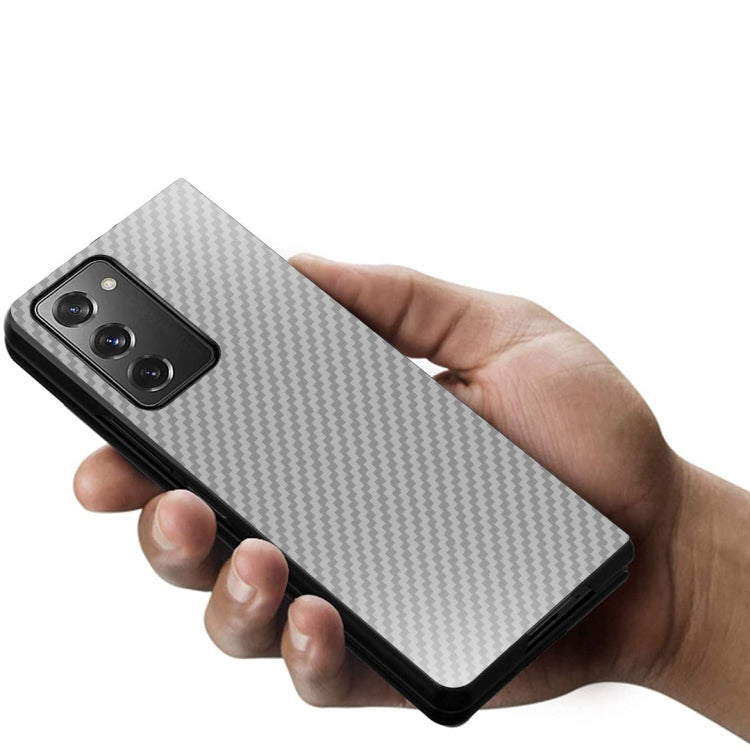 For Samsung Galaxy Z Fold2 5G Shockproof Carbon Fiber Texture Protective Case