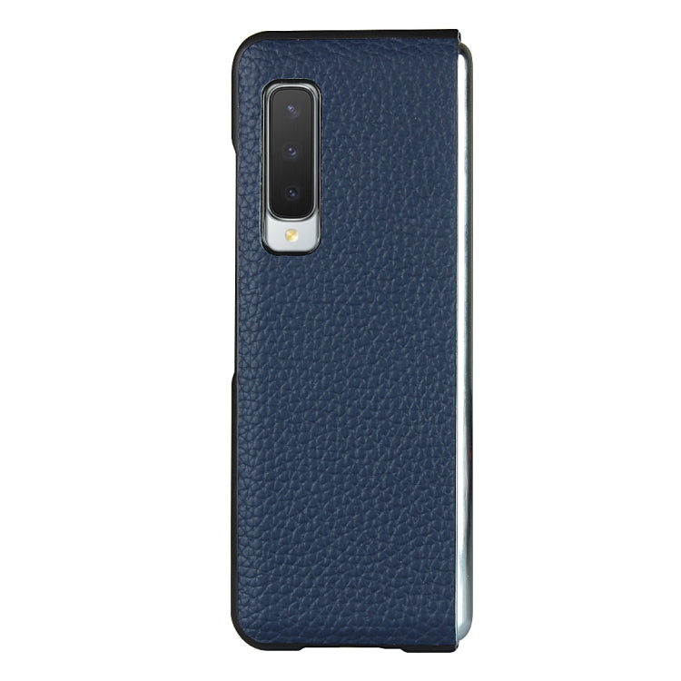 For Samsung Galaxy Fold Lychee Texture Leather Folding Protective Case