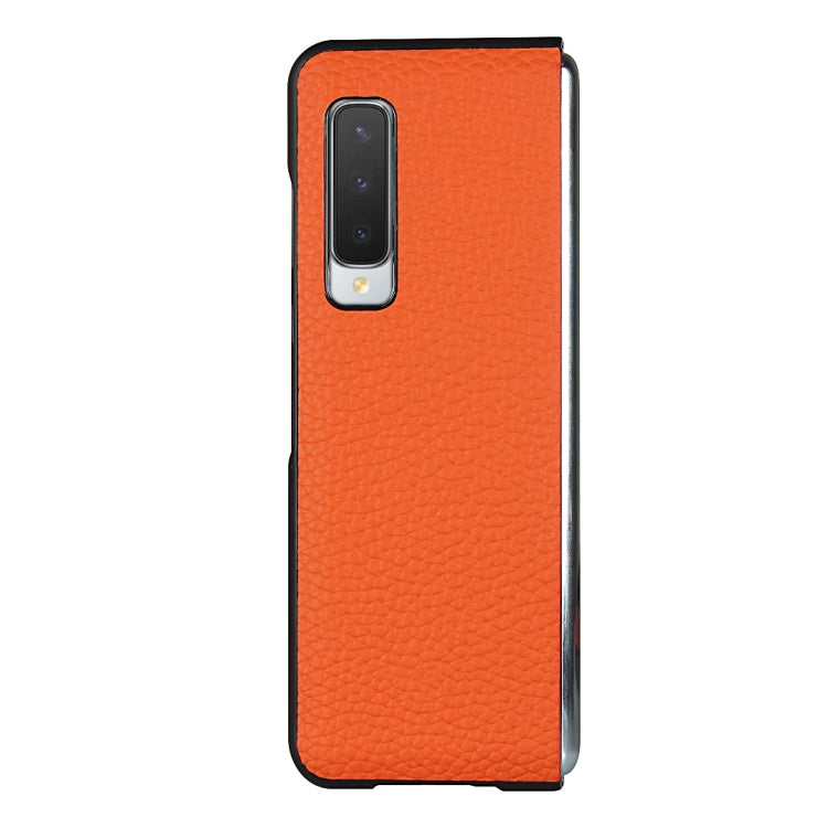 For Samsung Galaxy Fold Lychee Texture Leather Folding Protective Case