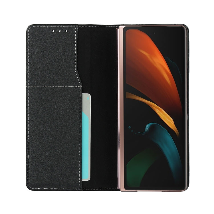 For Samsung Galaxy Z Fold2 5G Small Lychee Texture Horizontal Flip Leather Case with Holder & Card Slot