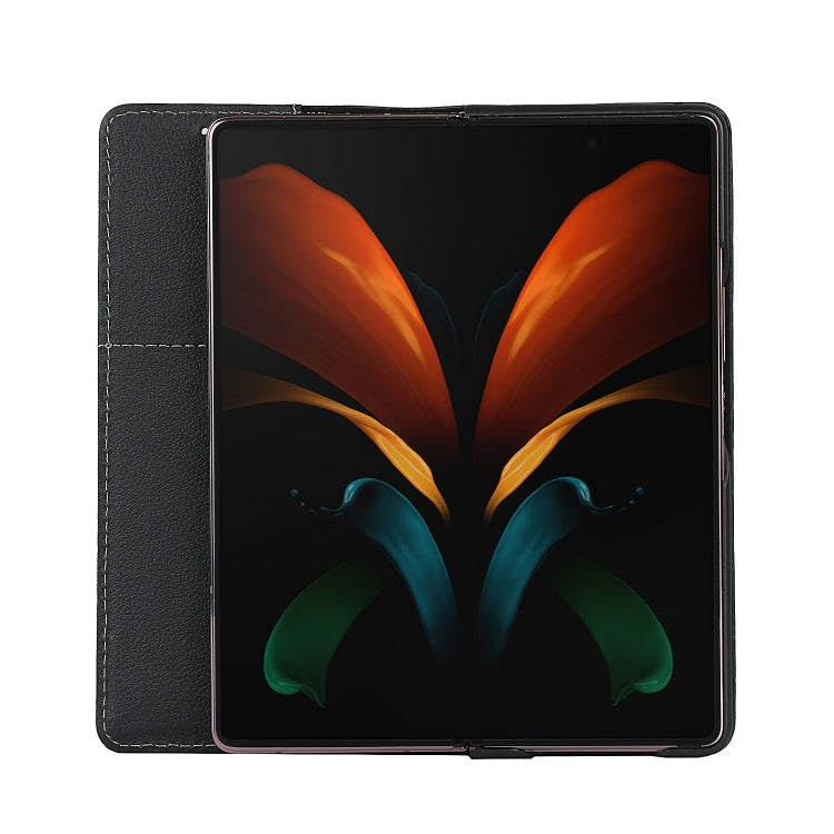 For Samsung Galaxy Z Fold2 5G Small Lychee Texture Horizontal Flip Leather Case with Holder & Card Slot