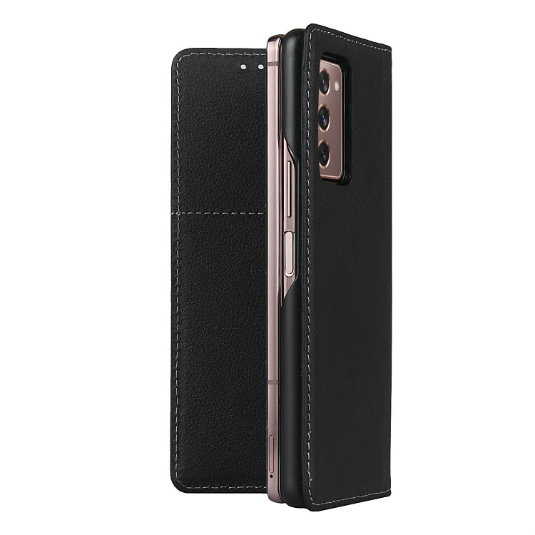 For Samsung Galaxy Z Fold2 5G Small Lychee Texture Horizontal Flip Leather Case with Holder & Card Slot