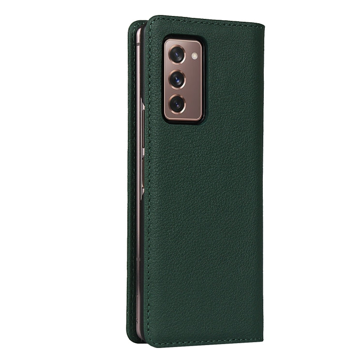 For Samsung Galaxy Z Fold2 5G Small Lychee Texture Horizontal Flip Leather Case with Holder & Card Slot