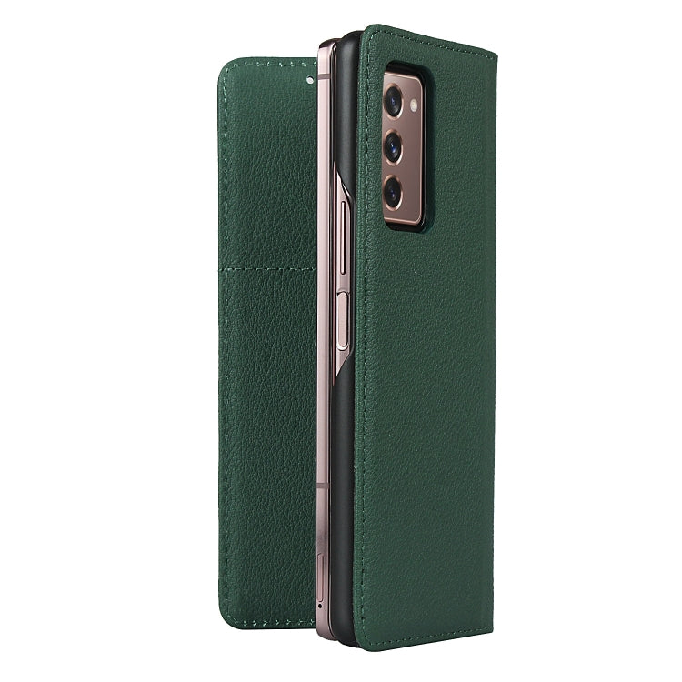 For Samsung Galaxy Z Fold2 5G Small Lychee Texture Horizontal Flip Leather Case with Holder & Card Slot