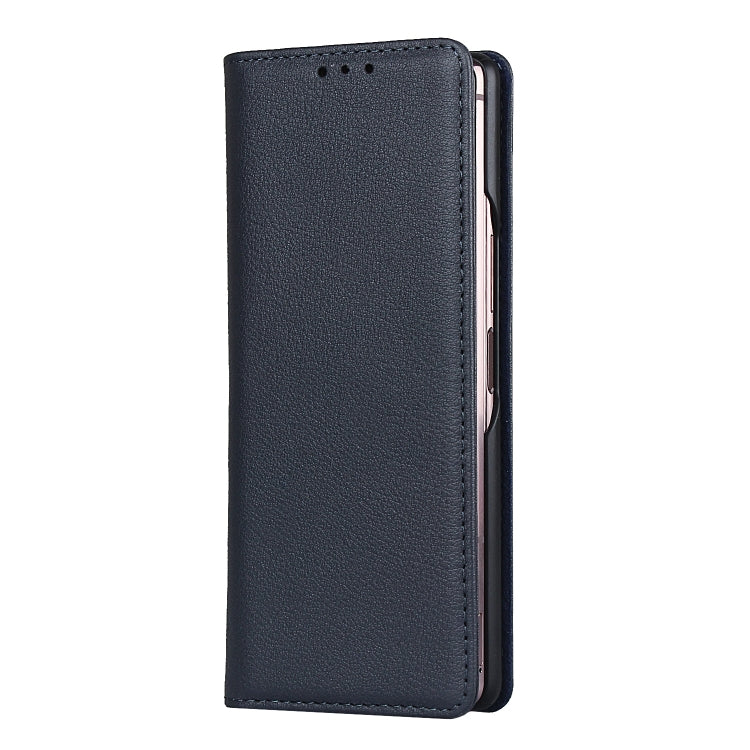 For Samsung Galaxy Z Fold2 5G Small Lychee Texture Horizontal Flip Leather Case with Holder & Card Slot