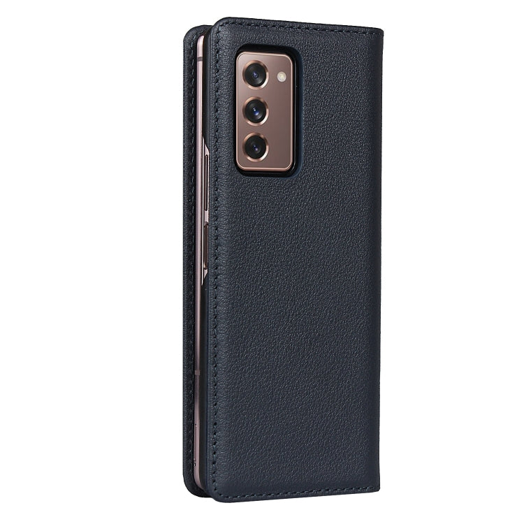 For Samsung Galaxy Z Fold2 5G Small Lychee Texture Horizontal Flip Leather Case with Holder & Card Slot