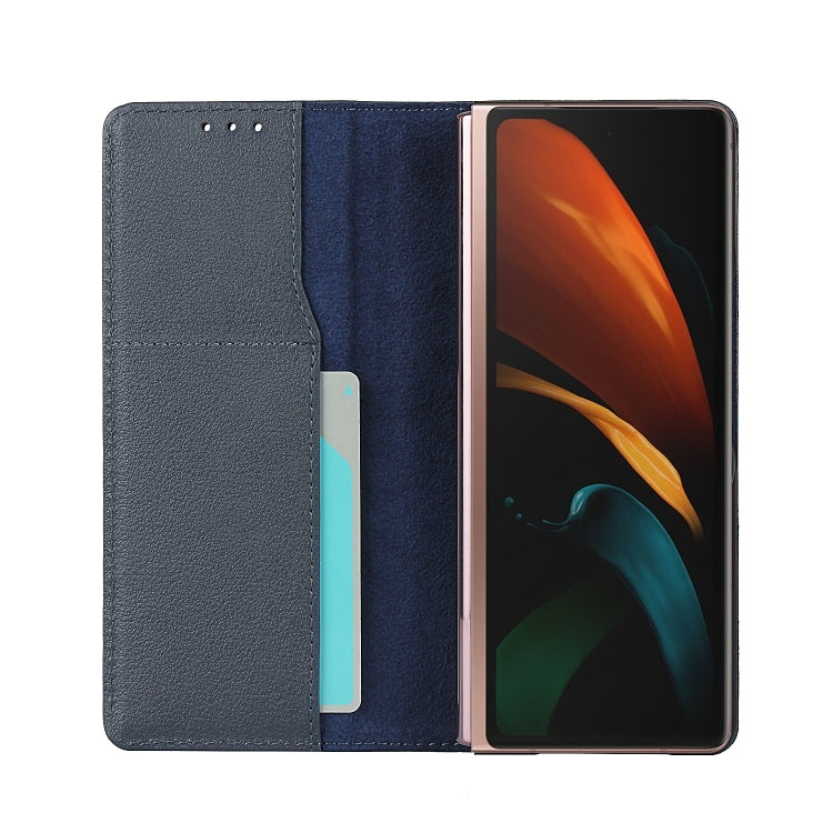For Samsung Galaxy Z Fold2 5G Small Lychee Texture Horizontal Flip Leather Case with Holder & Card Slot