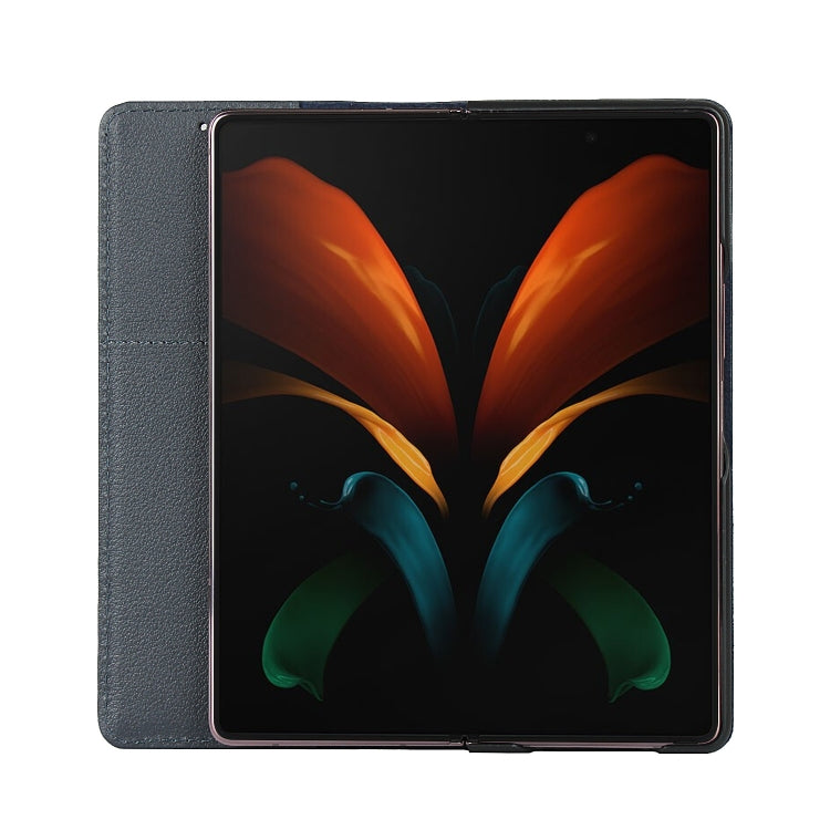 For Samsung Galaxy Z Fold2 5G Small Lychee Texture Horizontal Flip Leather Case with Holder & Card Slot