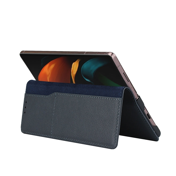 For Samsung Galaxy Z Fold2 5G Small Lychee Texture Horizontal Flip Leather Case with Holder & Card Slot