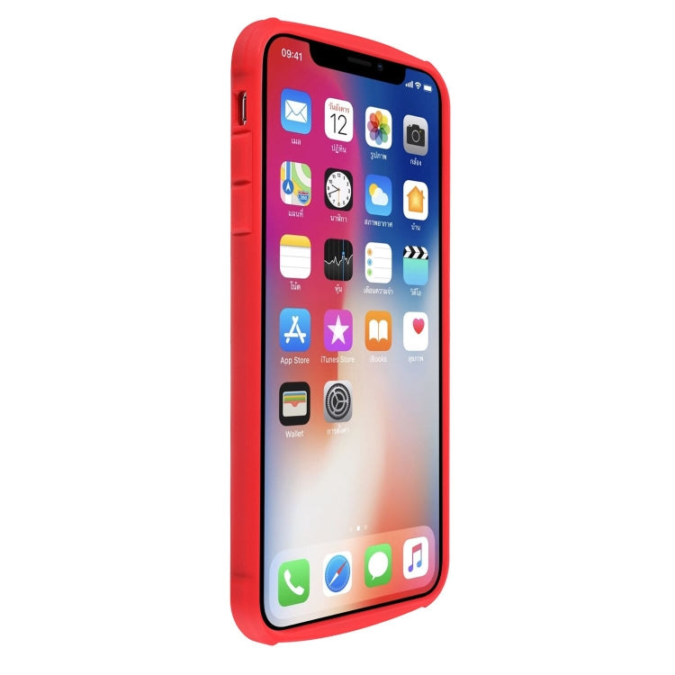 For iPhone XR Candy-Colored TPU Transparent Shockproof Case