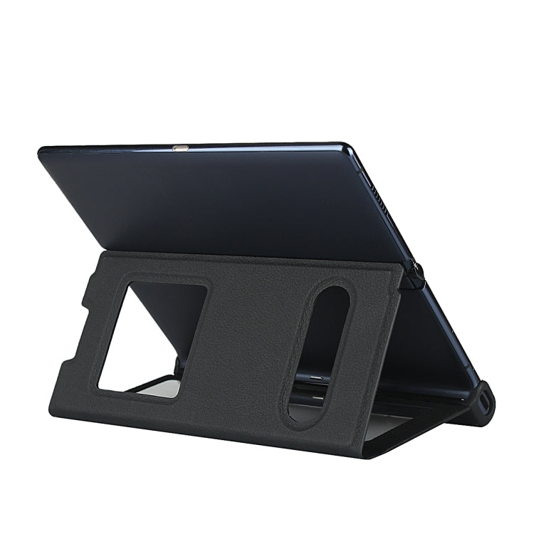 For Huawei Mate Xs Small Lychee Texture Smart View Window Horizontal Flip Leather Case with Holder & Sleep / Wake-up Function