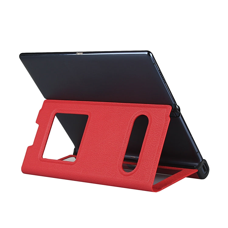 For Huawei Mate Xs Small Lychee Texture Smart View Window Horizontal Flip Leather Case with Holder & Sleep / Wake-up Function