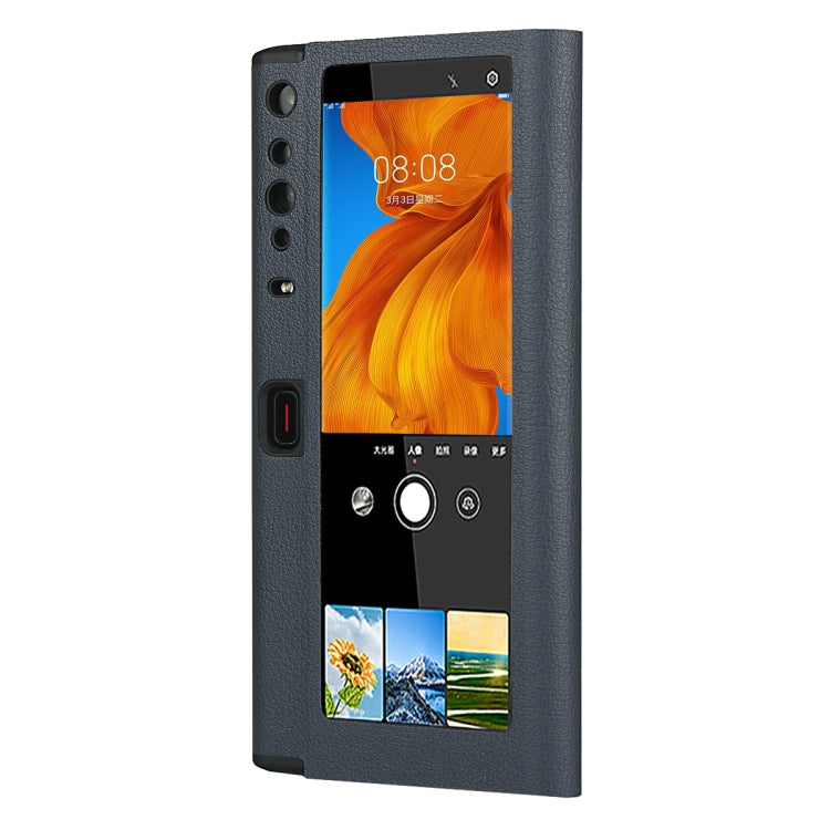 For Huawei Mate Xs Small Lychee Texture Smart View Window Horizontal Flip Leather Case with Holder & Sleep / Wake-up Function