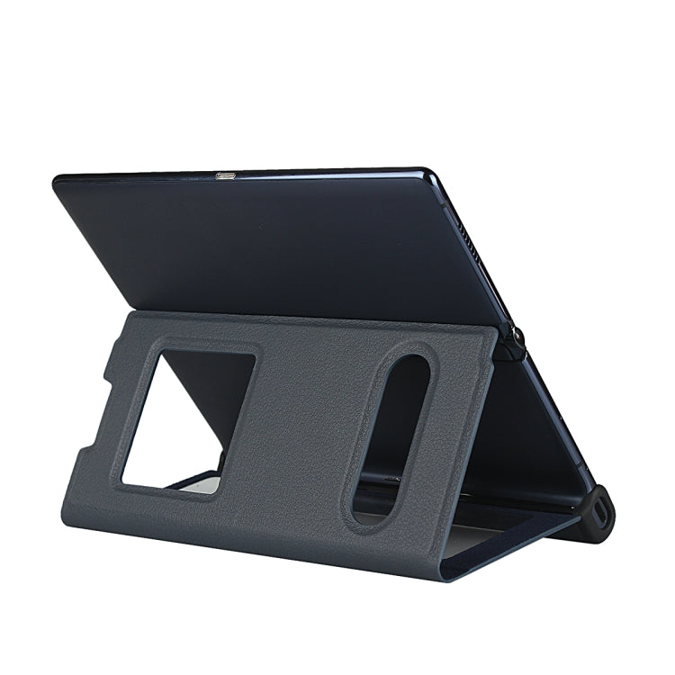 For Huawei Mate Xs Small Lychee Texture Smart View Window Horizontal Flip Leather Case with Holder & Sleep / Wake-up Function
