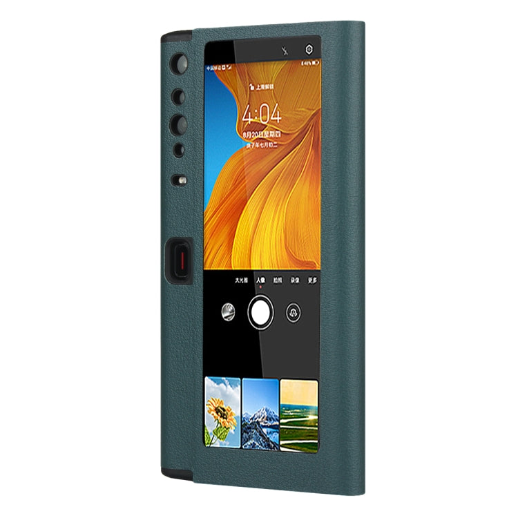 For Huawei Mate Xs Small Lychee Texture Smart View Window Horizontal Flip Leather Case with Holder & Sleep / Wake-up Function