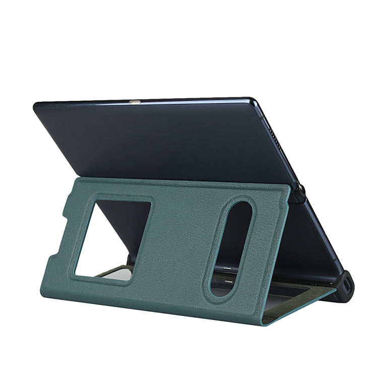 For Huawei Mate Xs Small Lychee Texture Smart View Window Horizontal Flip Leather Case with Holder & Sleep / Wake-up Function